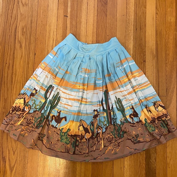 Banned Apparel Dresses & Skirts - Banned Dancing Days Cowgirl Full Skirt Size S